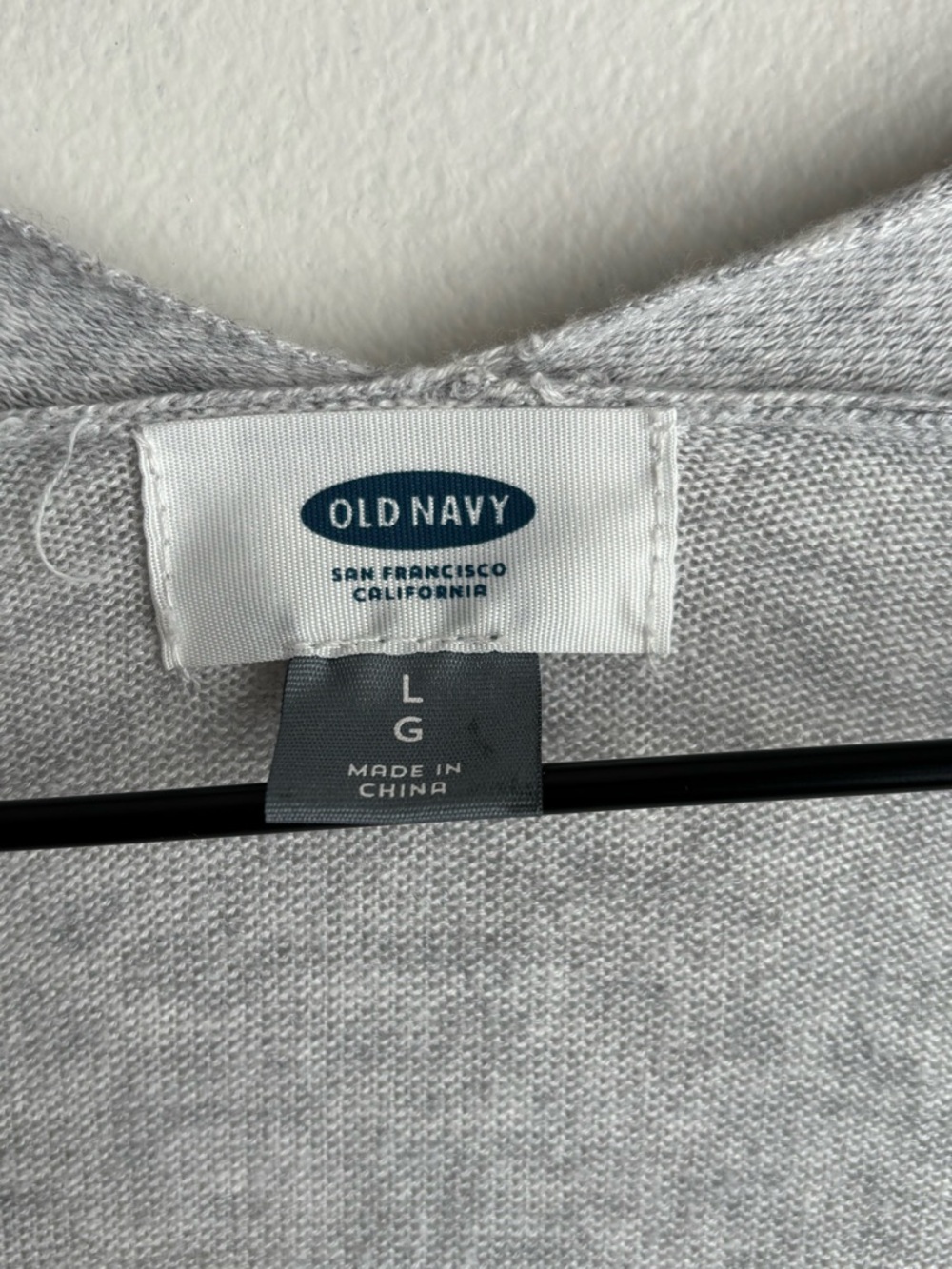 Old Navy Open Front Cardigan Large Gray Lightweight Duster Long Sleeve Pockets - Picture 11 of 15